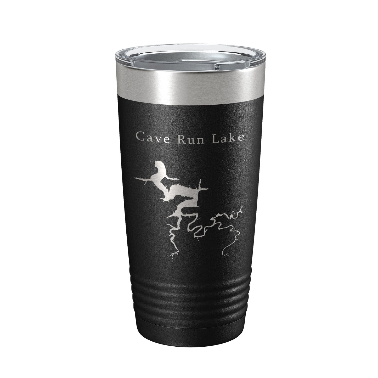 Cave Run Lake Map Tumbler Travel Mug Insulated Laser Engraved Coffee Cup Kentucky 20 oz-0