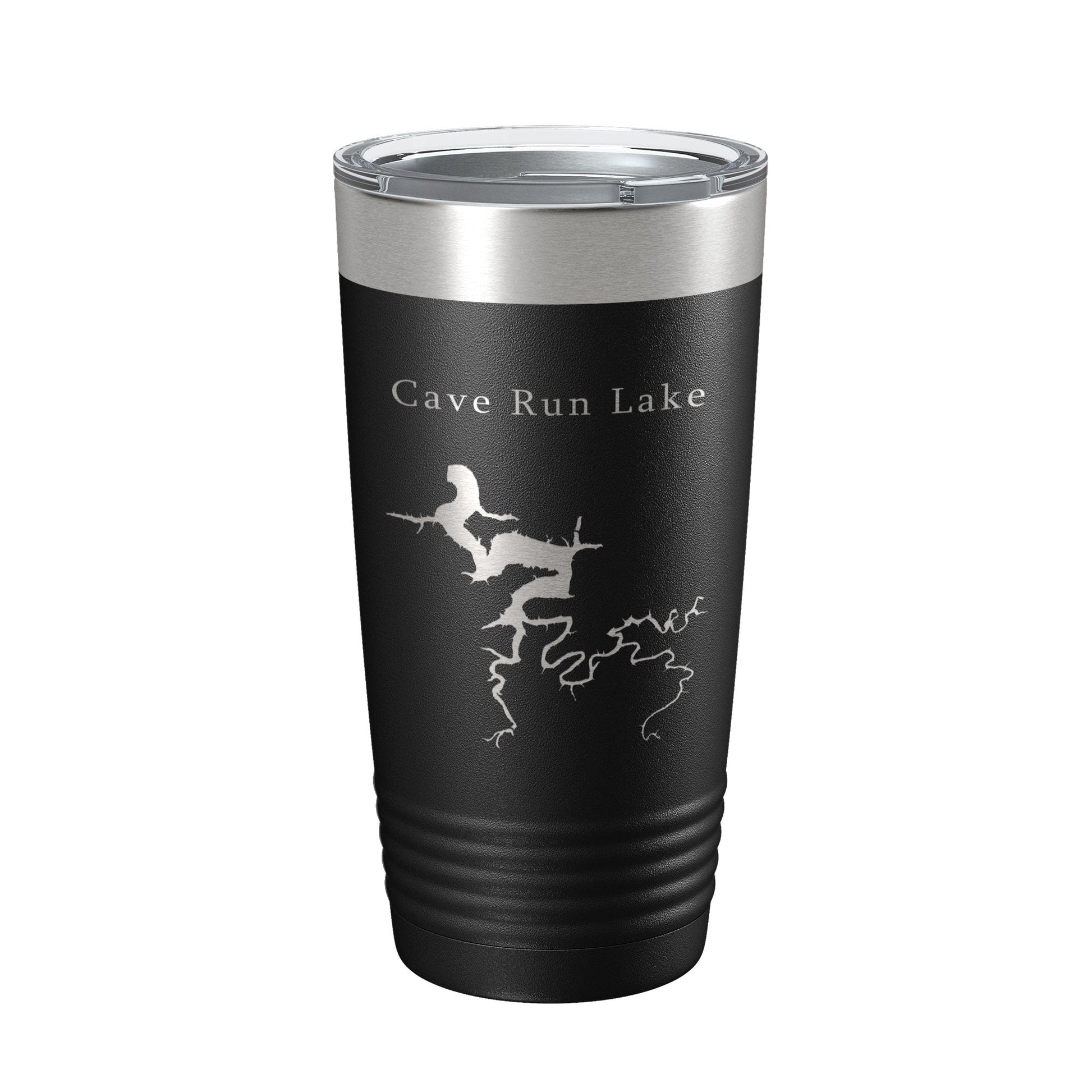 Cave Run Lake Map Tumbler Travel Mug Insulated Laser Engraved Coffee Cup Kentucky 20 oz-0